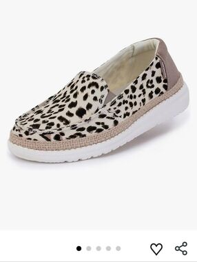 Hey Dude Women's Lena In Leopard Angora. Size 10